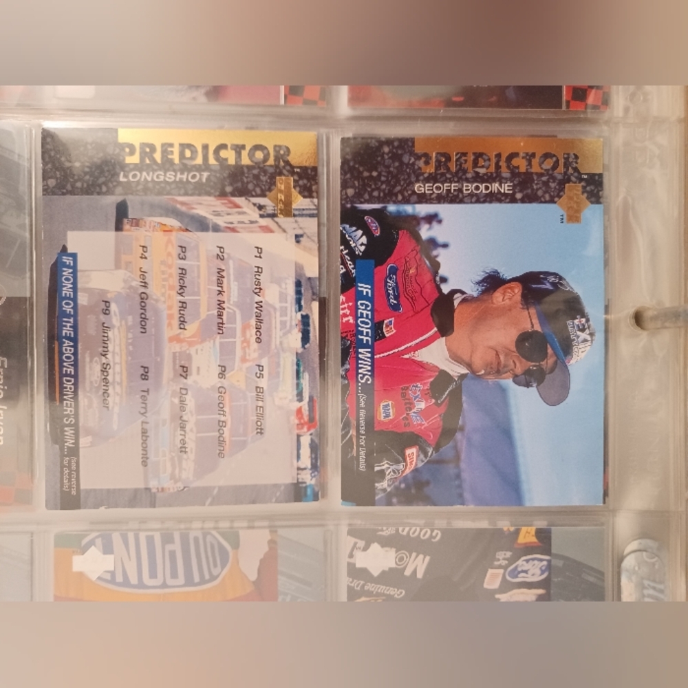 1994 Upper Deck NASCAR Inserts – Predictor Cards